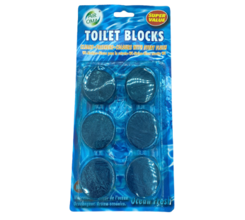 Bloc WC – Eau bleu 6pcs x 60pcs